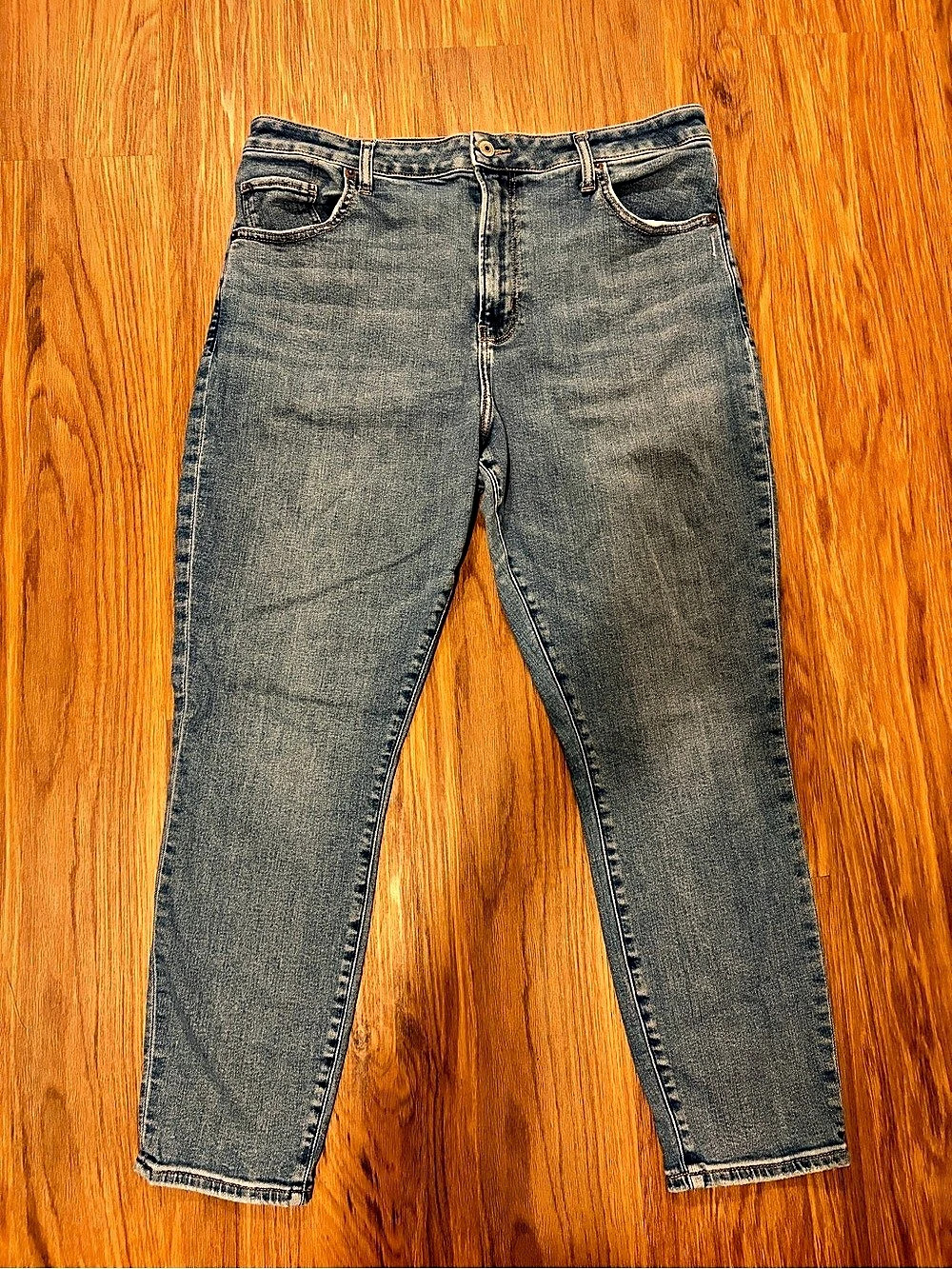Abercrombie & Fitch Curve Love High Rise Super Skinny Ankle Jean Jeans Waist 33